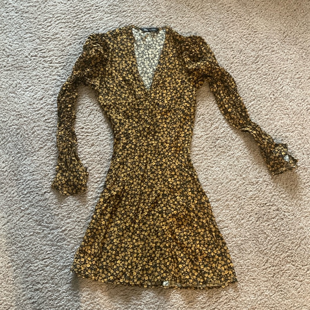 ZARA floral mini dress
